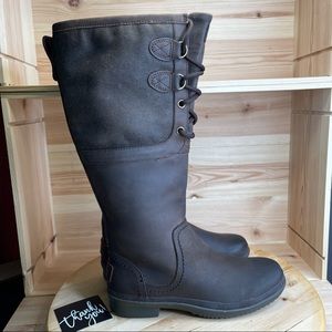 UGG SN 1008438 Brown Lace Up Winter Boots Size US 5.5